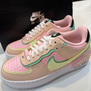 Nike Air Force 1 Shadow Low Women's Size 8.5 Sneakers Arctic Punch Barely Volt